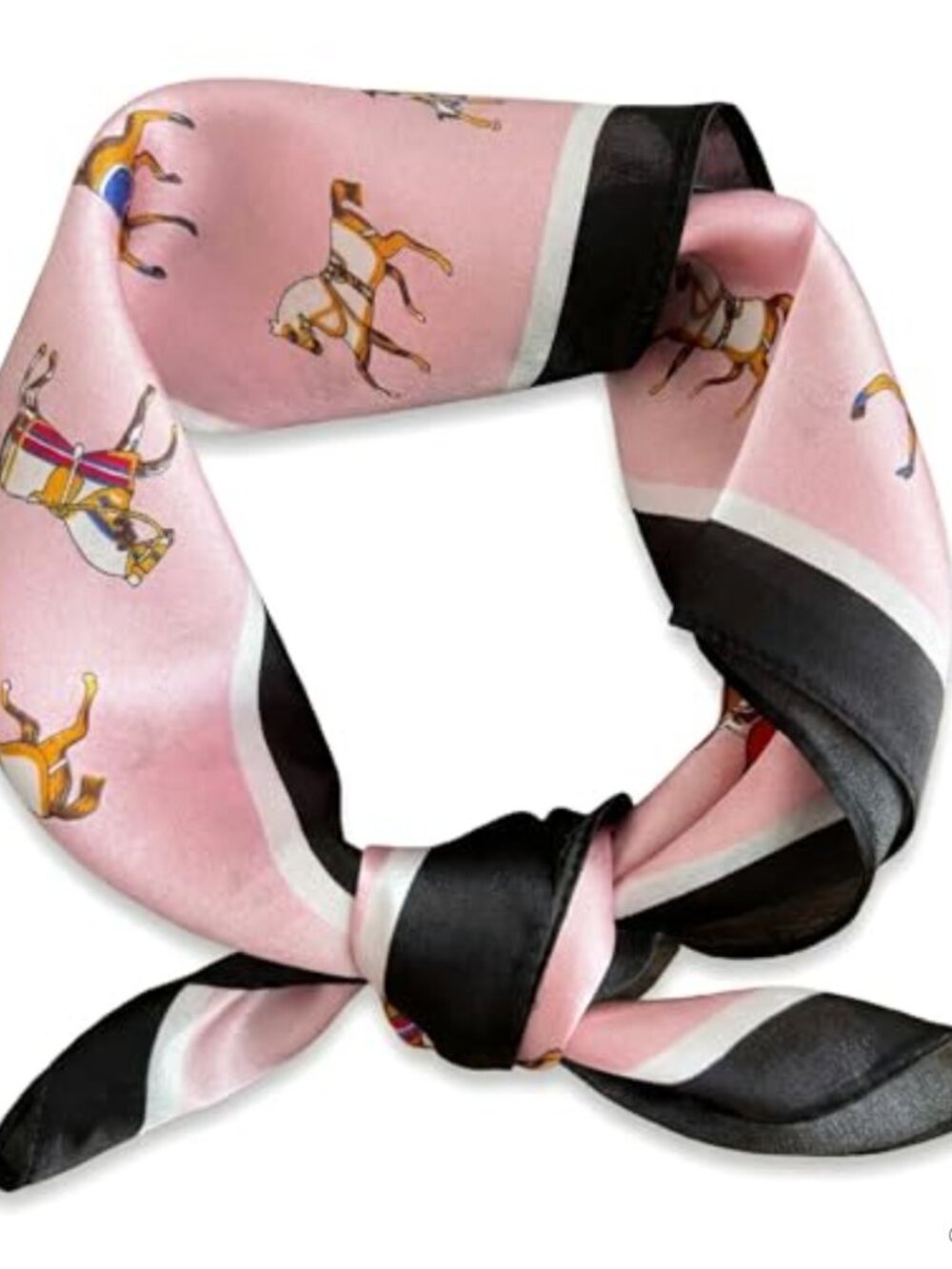 100% Mulberry Silk Small Scarf 21x21 Neckerchief Headscarf Women